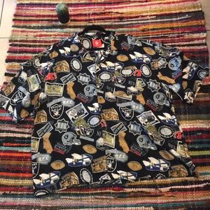 NFL Oakland Raiders Hawaiian style Button up shirt